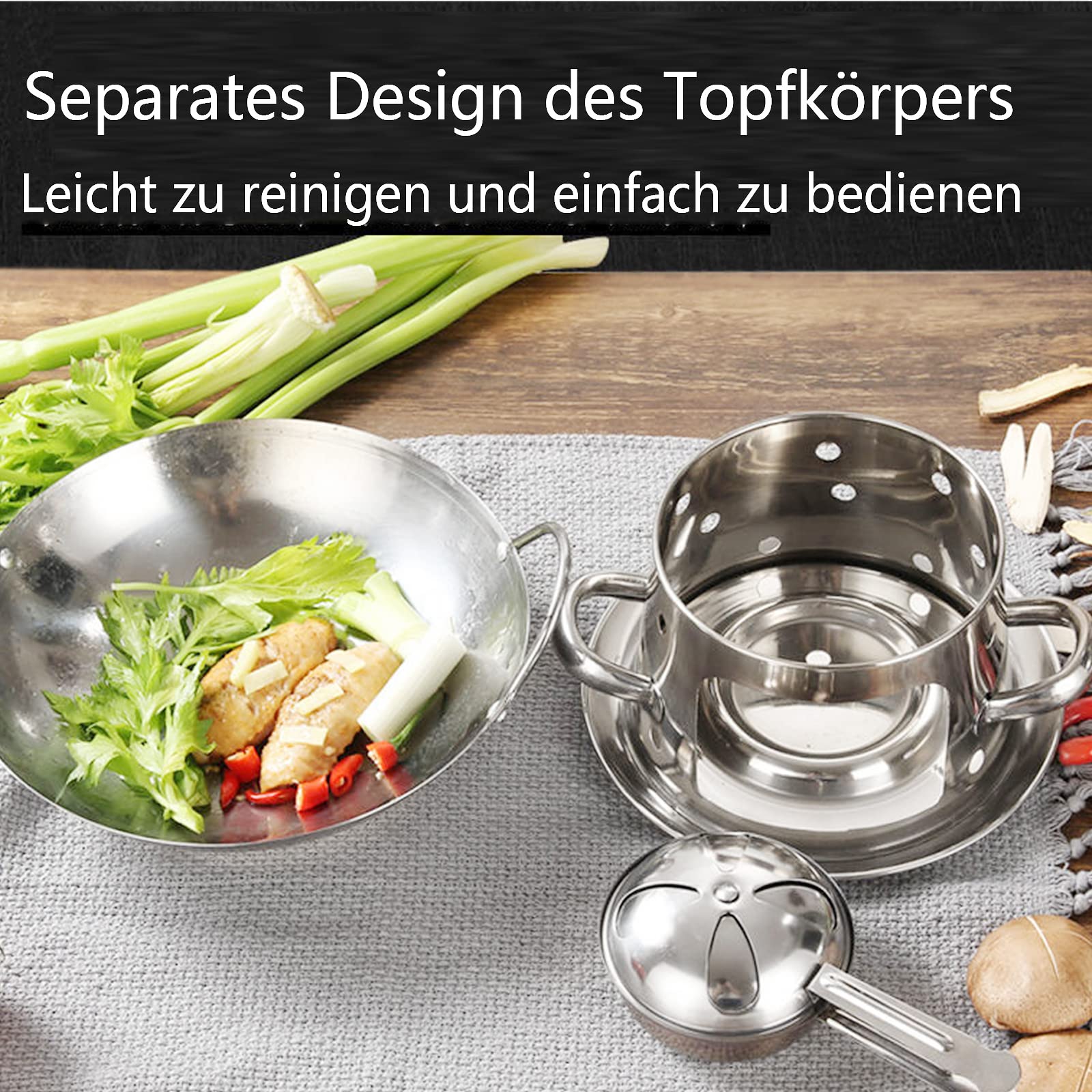 Spirituskocher Für Den Innenbereich, 2-Flammiger Spirituskocher, Tragbarer Spirituskocher Für Camping Mit Topf, Campingkocher Aus Edelstahl Für Den Innenbereich, 3, 8 Zo,10in