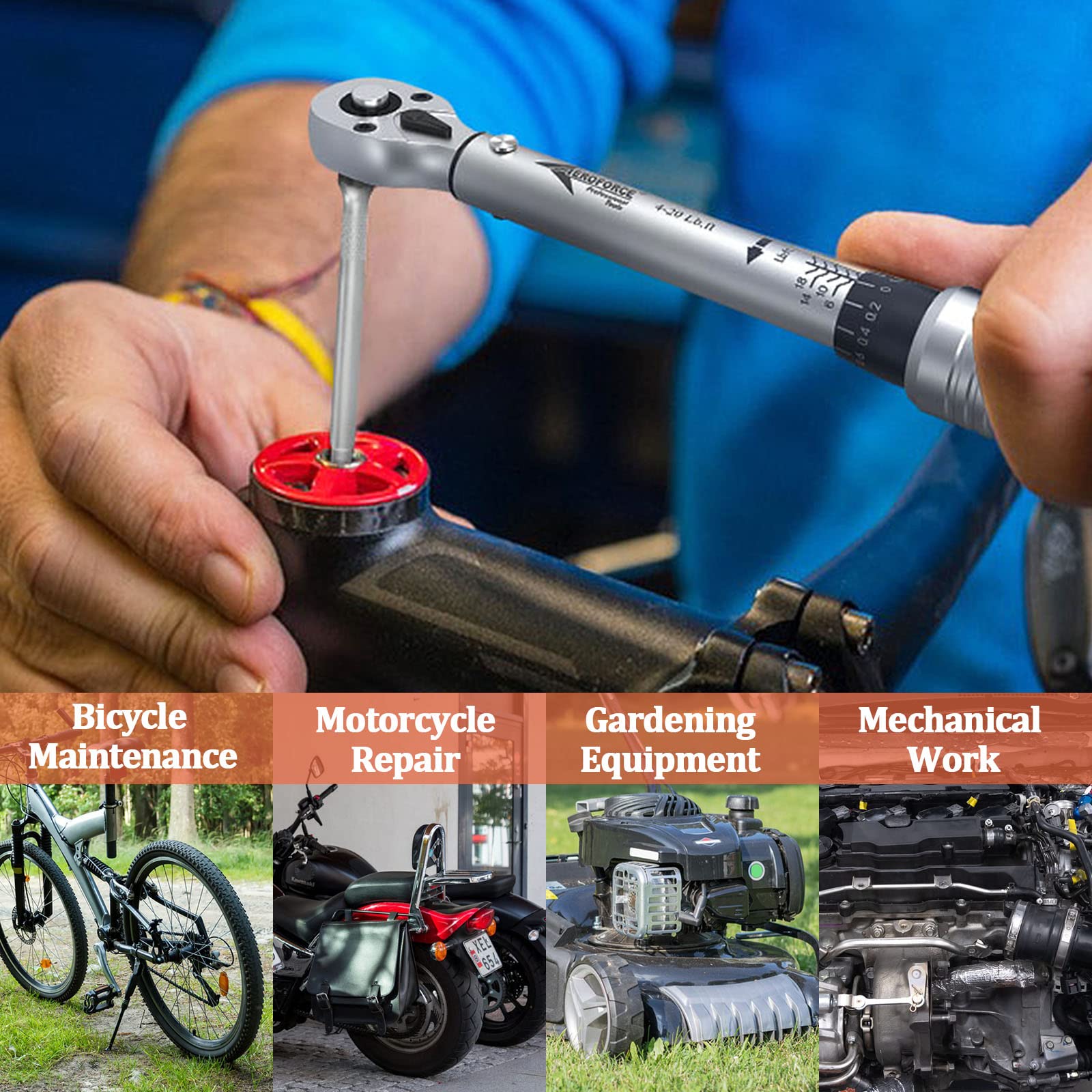 Amazon | AEROFORCE 19個 1/4インチ ドライブクリック デュアル方向