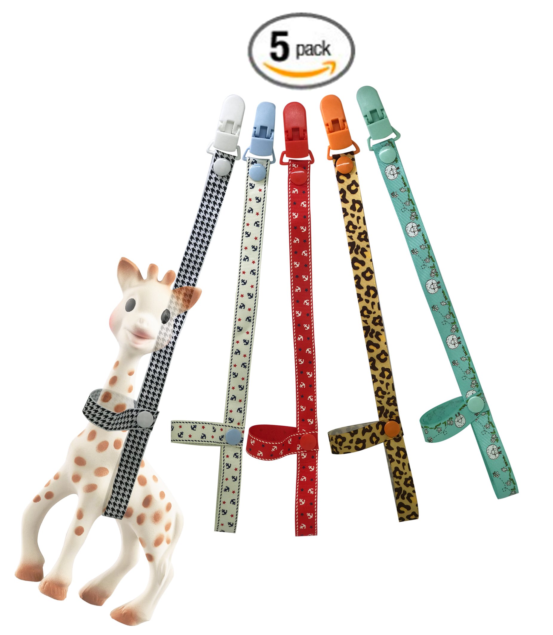Sophie The Giraffe Toy Harness Strap Saver Sitter Clip (Only 5 Harness)