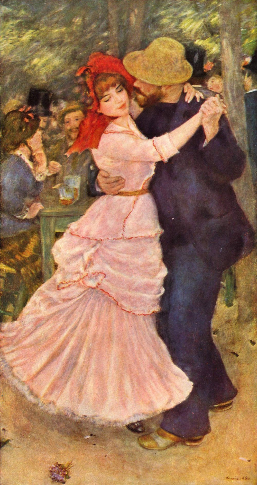 Tableau Dancers par Pierre Auguste Renoir cadre noir mat moyen format