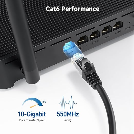 Cable Matters Cable Ethernet Cat6 10Gbps 10 Pack 3m Negro miniatura 3