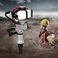 Vista 1 de Conductores de postes, 22 pulgadas para valla, perforador, poste de conductor, poste de conductor, 2 tiempos, pila de energía de gasolina, martillo