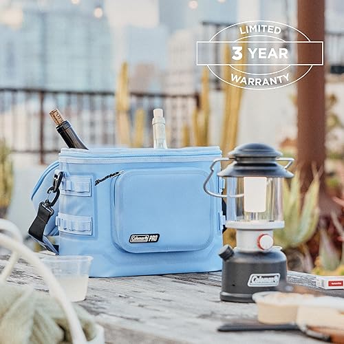 Miniatura 3 de Coleman Pro - Lonchera suave prémium para 24 latas, tapa totalmente aislada y cuerpo que se mantiene frío hasta 35 horas, ideal para camping, portón