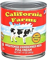 California Farms Sweetened Condensed Milk 14 oz Can - Full Cream, Kosher Dairy, Gluten-Free