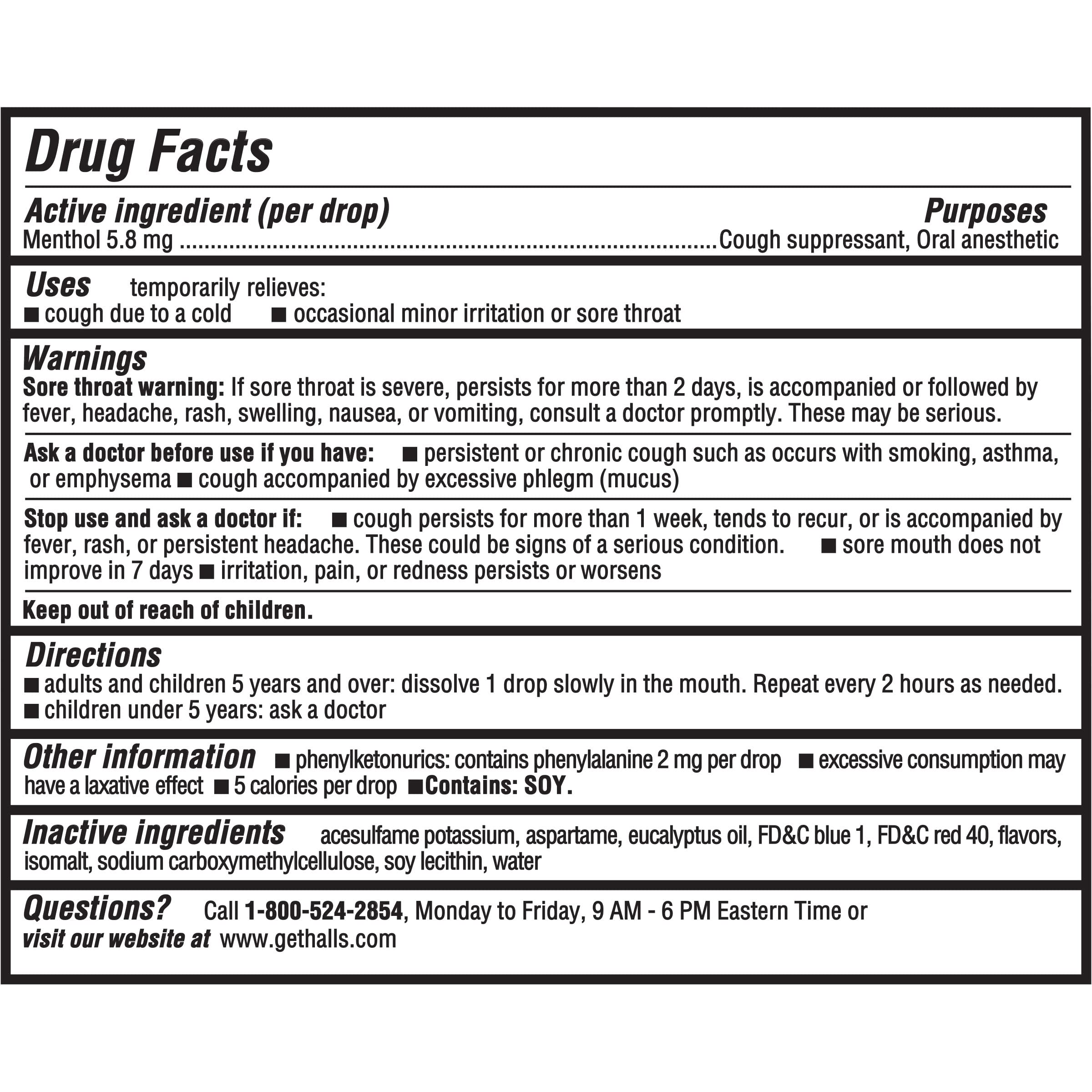 HALLS Relief Mountain Menthol Sugar Free Cough Drops, Economy Pack, 70 Drops — Amazon image 6