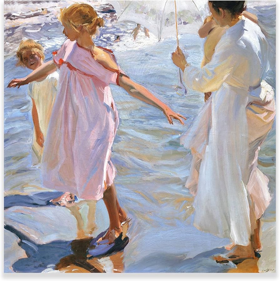 Amazon.com: Joaquin Sorolla Print Poster -The Shining Light of