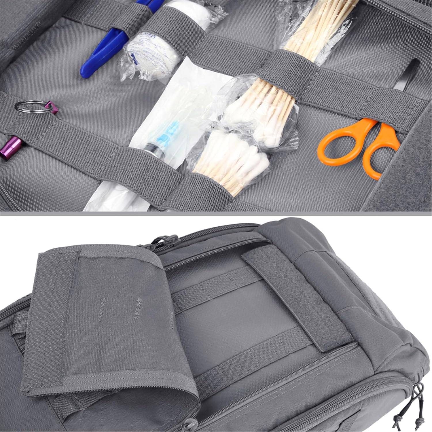 EXCELLENT ELITE SPANKER Medical Backpack Tactical Knapsack Outdoor Rucksack Camping Survival First Aid Backpack（Grey） - Image 4