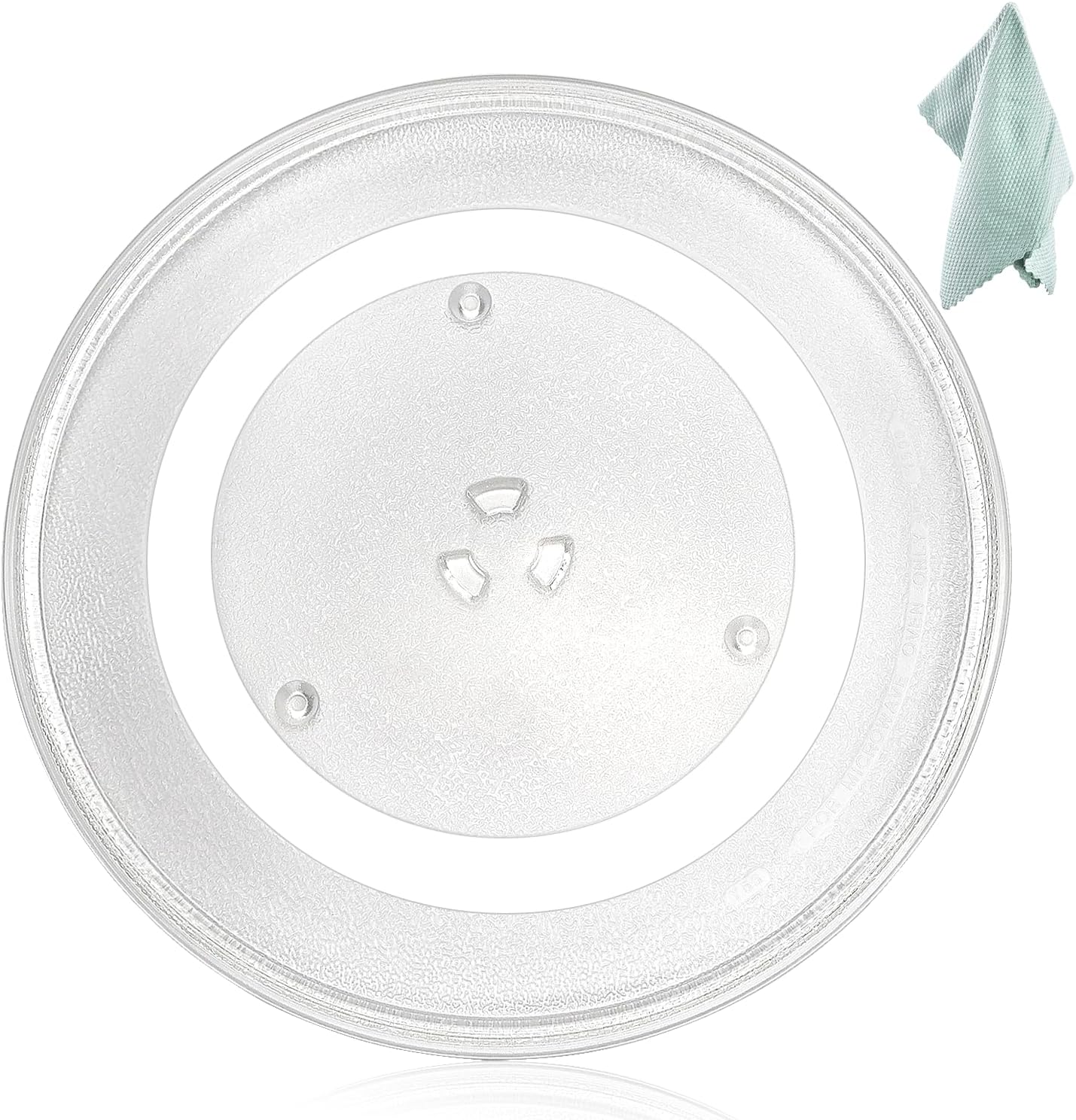Microwave Glass Plate Turntable 14 1/8 Inch Replacement for G.E Sam-Sung Microwave WB49X10063 DE74-20002B Microwave Plate Replaces WB39X10038 WB49X10096 WB49X10030 DE74-20002D by Fetechmate