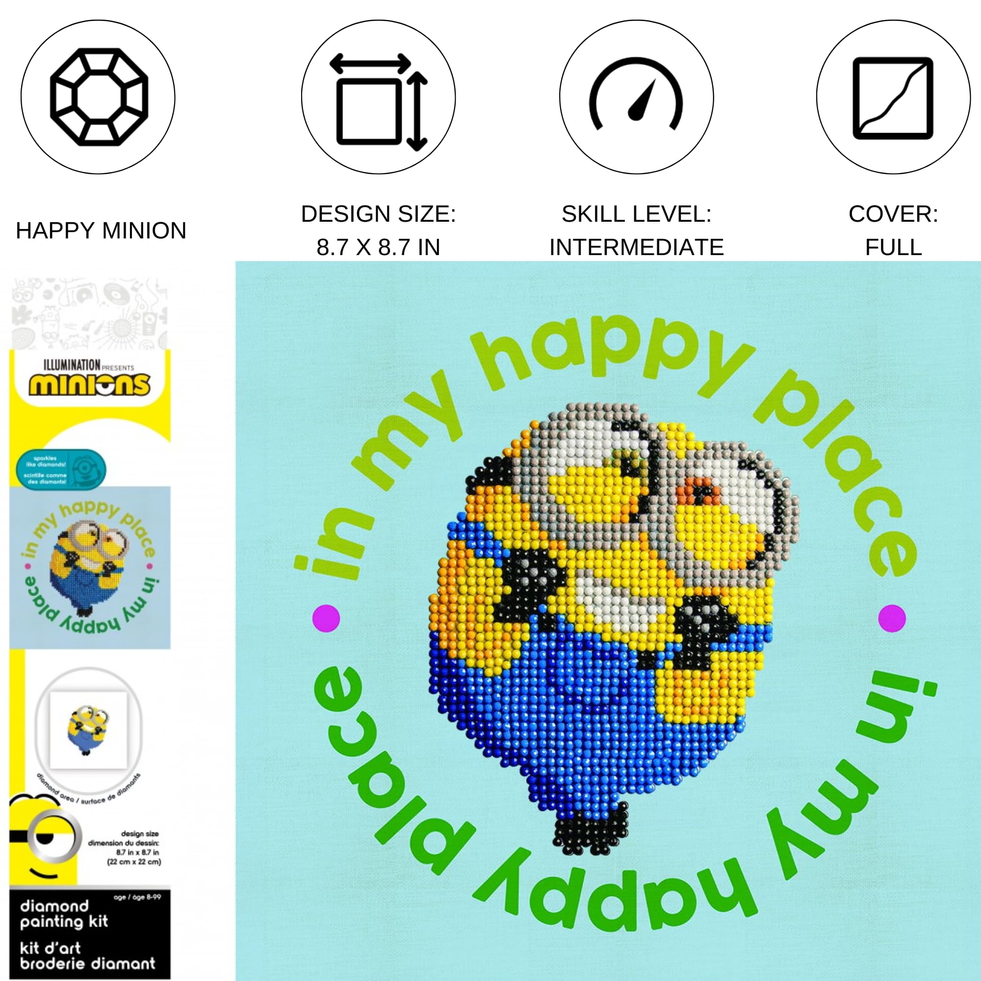 Amazon | DIAMOND DOTZ Happy Minion ダイヤモンドペインティング