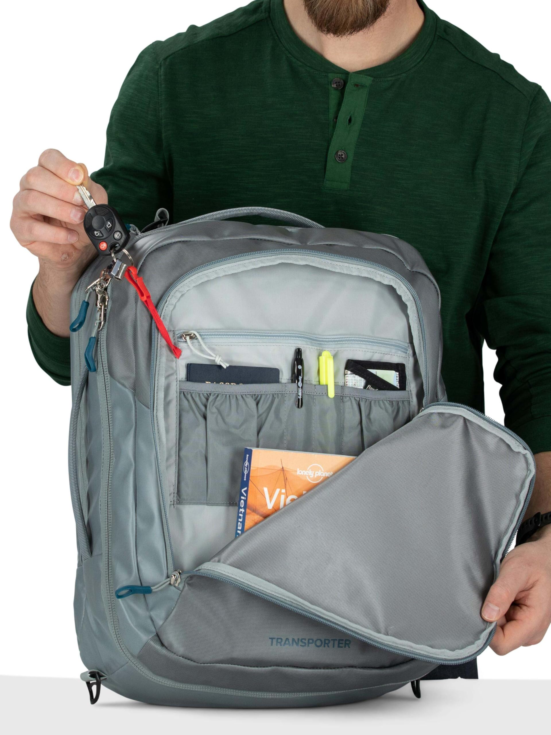 Osprey Europe Transporter Carry-On Bag, Plecak Unisex-Dorosły, Tan betonowy, jeden rozmiar