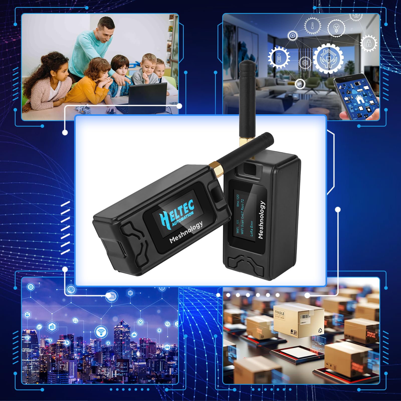 Confezione da 3 schede di sviluppo ESP32 LoRa V3 + batteria da 1100 mAh + custodia protettiva - con antenna da 868 MHz e dispositivi SX1262 LoRa V3 per tastic Mesh AR duino LoRawan IOT (N30 version