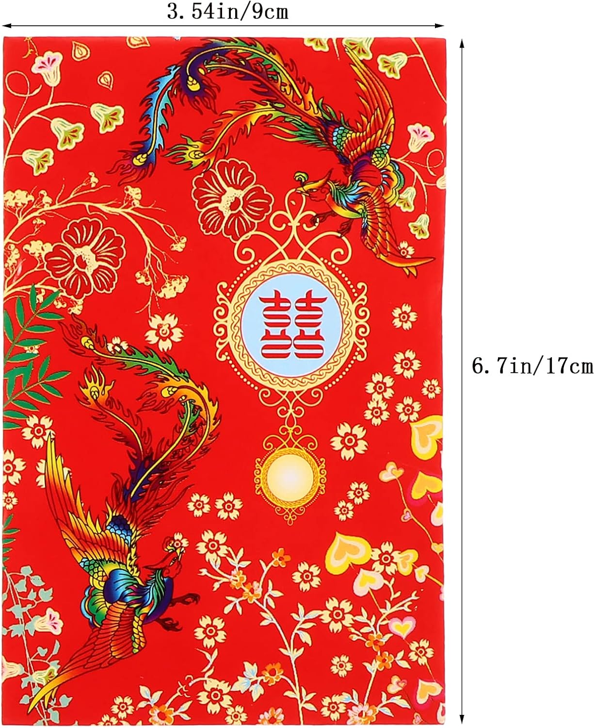 LUOZZY 40pcs Chinese Red Envelope for Wedding Chinese Lucky Money Envelopes Chinese Hong Bao for Wedding - 6.7 * 3.5 Inch