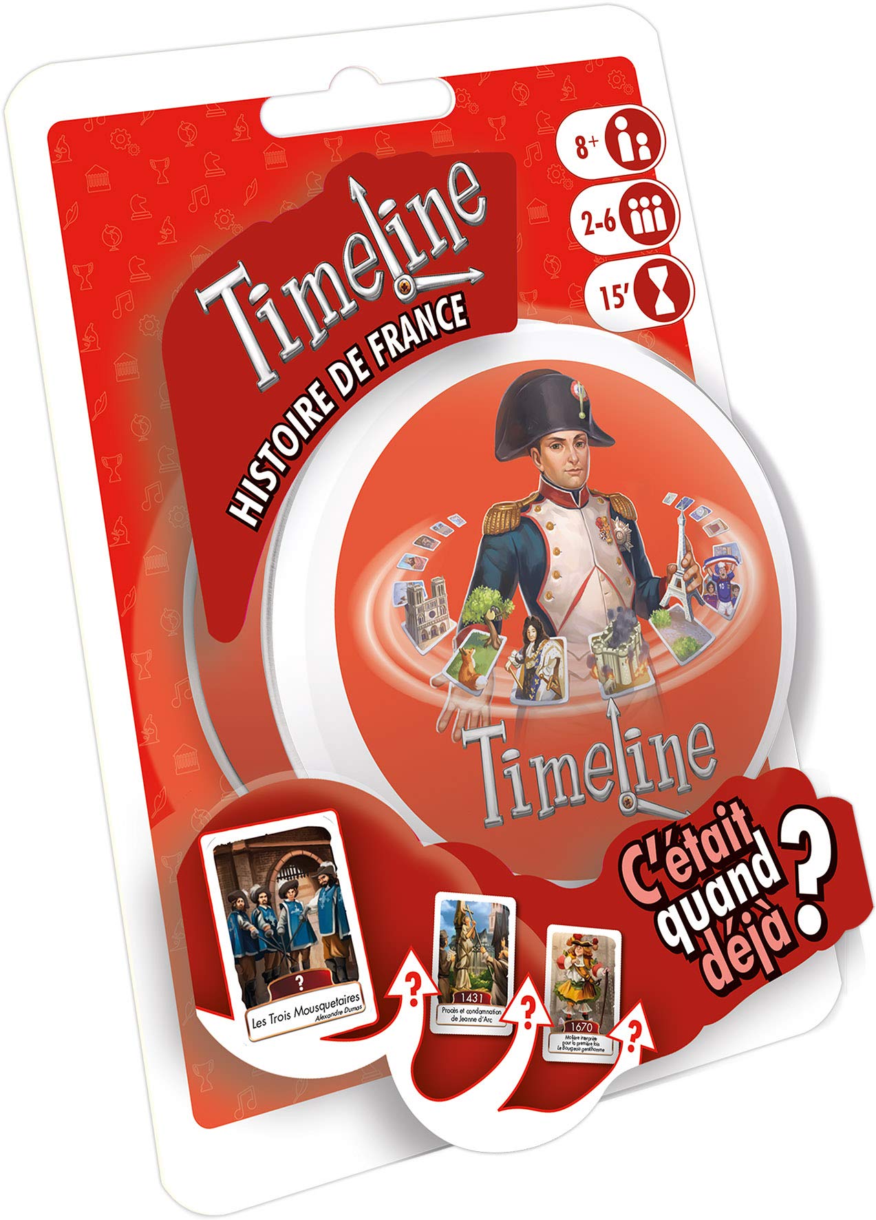 Gioco Di Carte Timeline – Edizione Francese – Indovinelli Storici E Culturali Per Famiglie