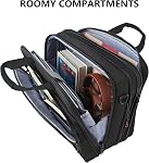 KROSER Laptop Bag Premium Laptop Briefcase Fits Up to 17.3 Inch Laptop Expandable Water-Repellent Shoulder Messenger Bag Computer Bag for Travel/Business/Men/Women-Black