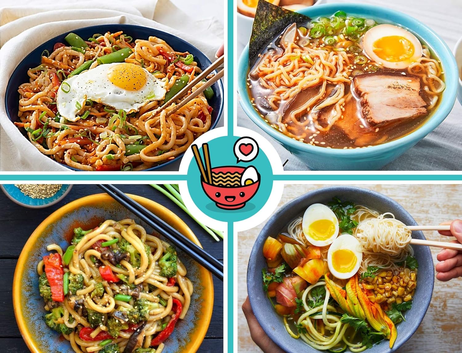 Unbreakable Ramen Bowl Set with Chopsticks and Spoon: 2 large Japanese Style Melamine Ramen Bowls, Dipping Bowls and Chopstick Stands for Asian Pho Soup Thai Miso Udon Wonton (2 Bowl Set, Red-Black) - Image 5