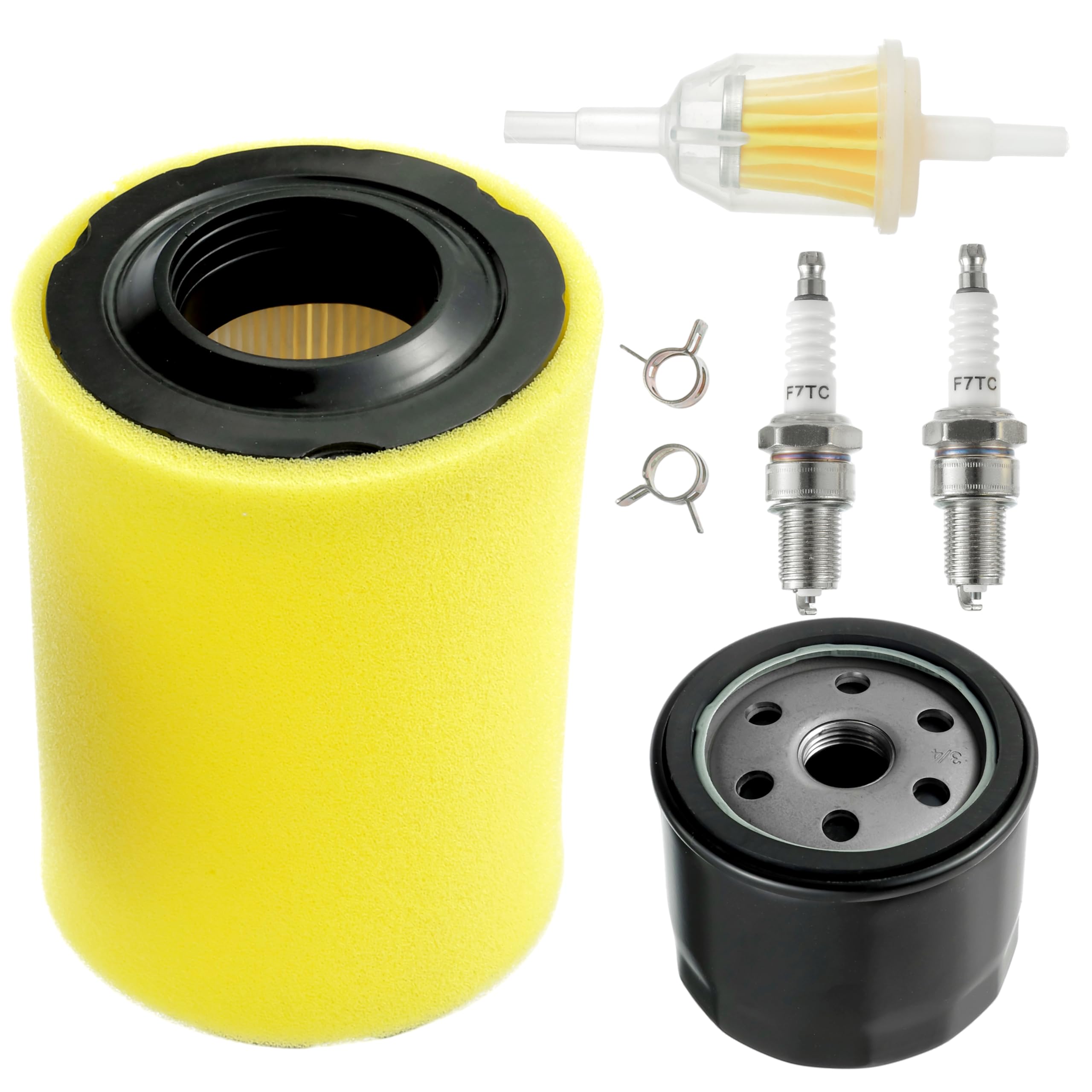Kit di Messa a Punto del Filtro dell'Aria di Ricambio per Briggs Stratton 591334 594201 797704 696854 Compatibile per Husqvarna YTH22V46 YTH24V48 per John Deere D100 D110 D130