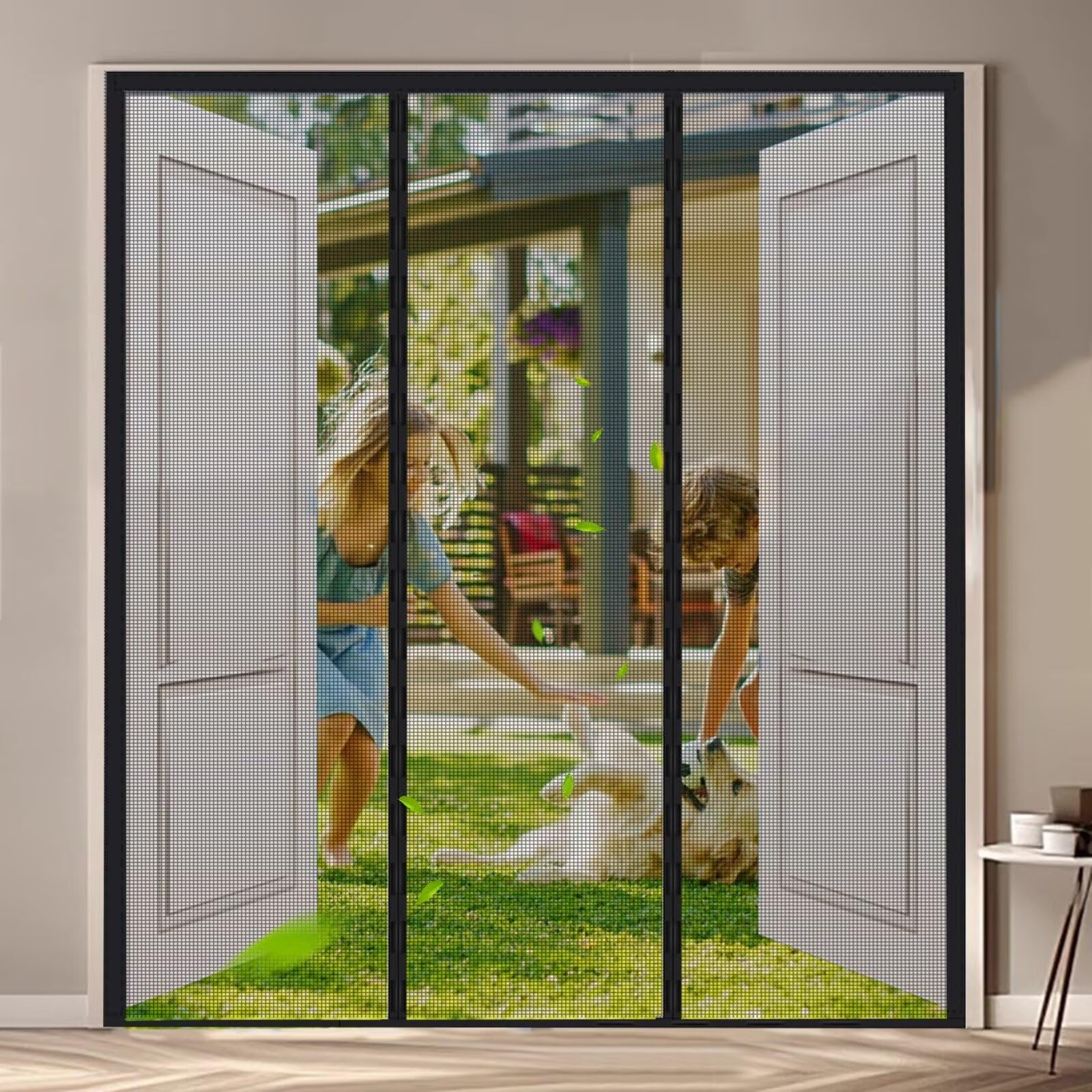 Fenêtre moustiquaire (175x260cm Noir) Moustiquaire pour fenêtres en fibre de verre filet remplacement