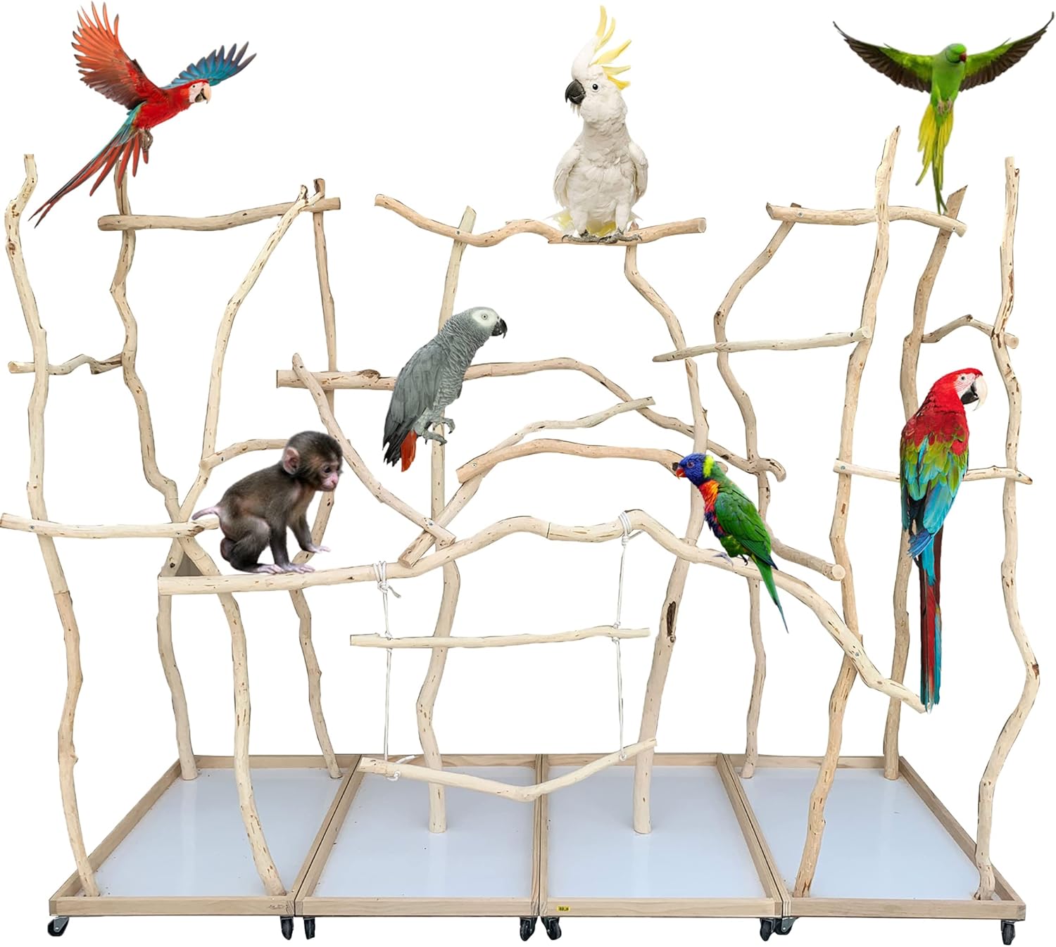 ExoticDad Mega Parrot Stand Customize Your Perch