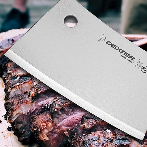 Vista 4 de Dexter-Russell Cuchilla de acero inoxidable de 7", S5387PCP, serie SANI-SAFE, blanco