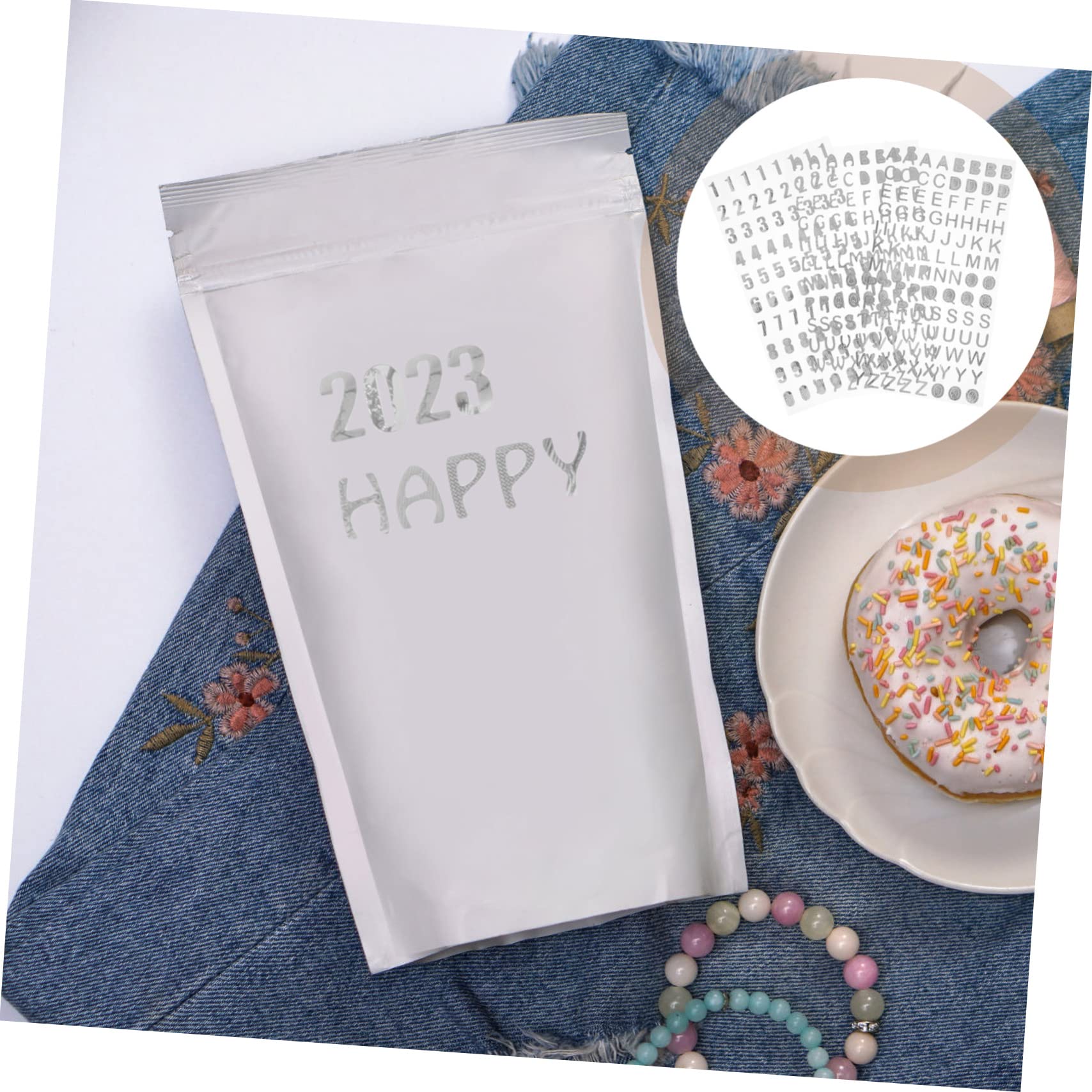 Abaodam 30fogli Decalcomanie Adesive Per Scrapbook e Decorazioni Per Album Biglietti e Attività Scolastiche