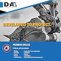 Vista 3 de D-A LUBRICANT COMPANY 12267T, grasa de litio premium Titan Blue #2, 14.11 oz (paquete de 10)