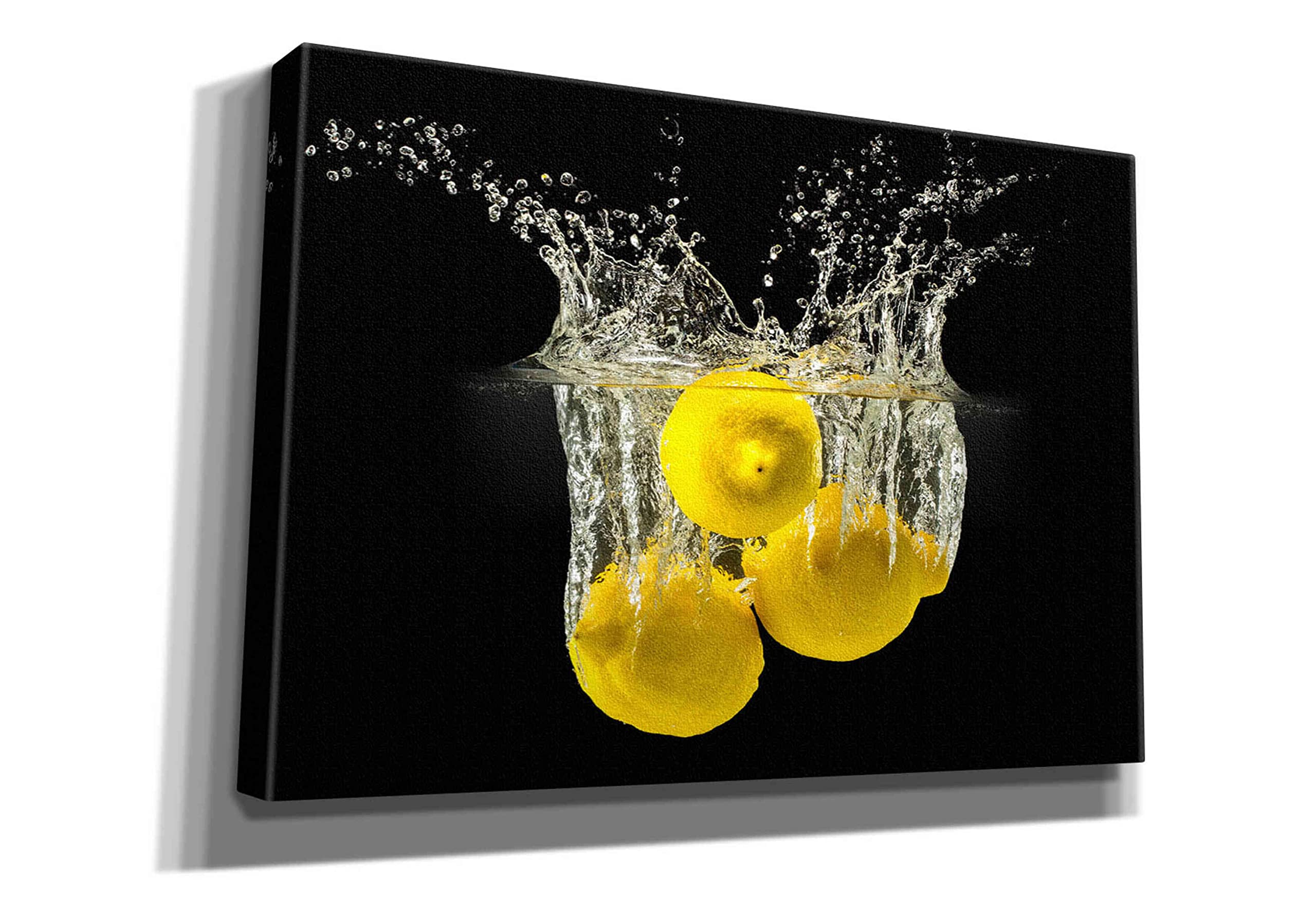 Epic Graffiti 'Lemon Splash' by Epic Portfolio, Giclee Canvas Wall Art, 26