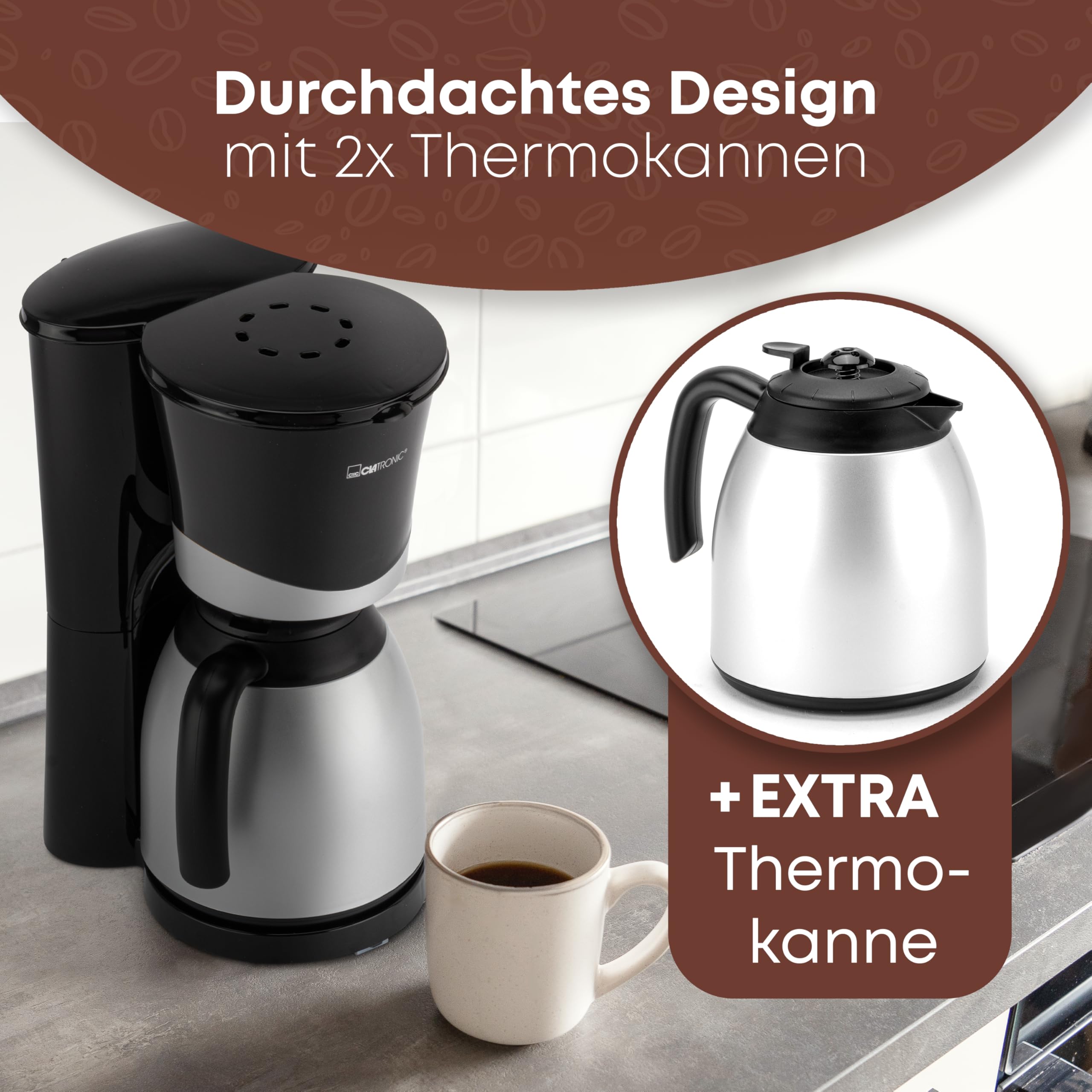Clatronic® Kaffeemaschine mit Thermoskanne – Bild 2