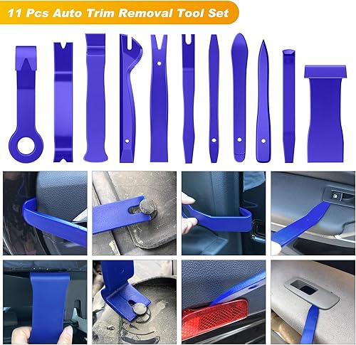Miniatura 4 de GOOACC - GRC-49 - Juego de 19 herramientas de extracción de recortes y alicates de clip removedor de tapicería de nailon juego de extracción de