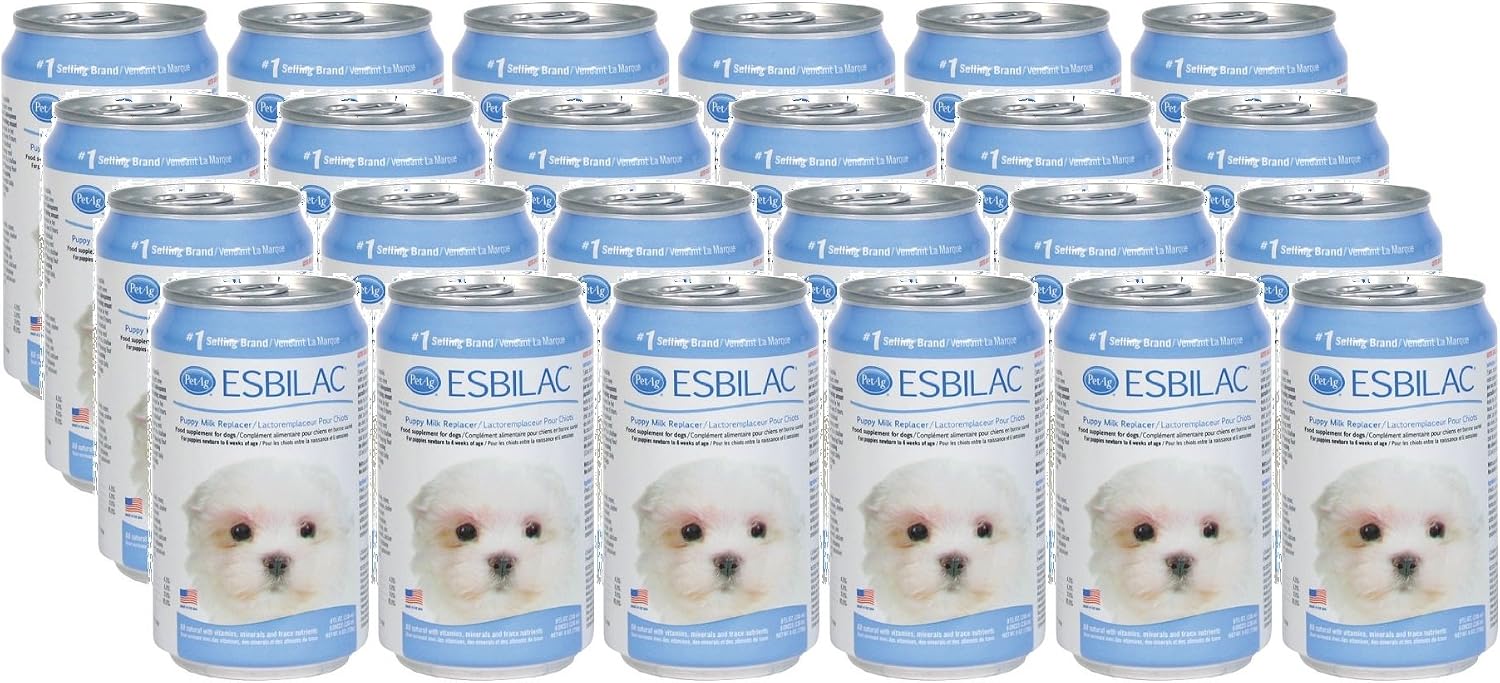 Petag Esbilac Milk Replacer for Puppies, 8 Ounces Per Can, 24 Pack