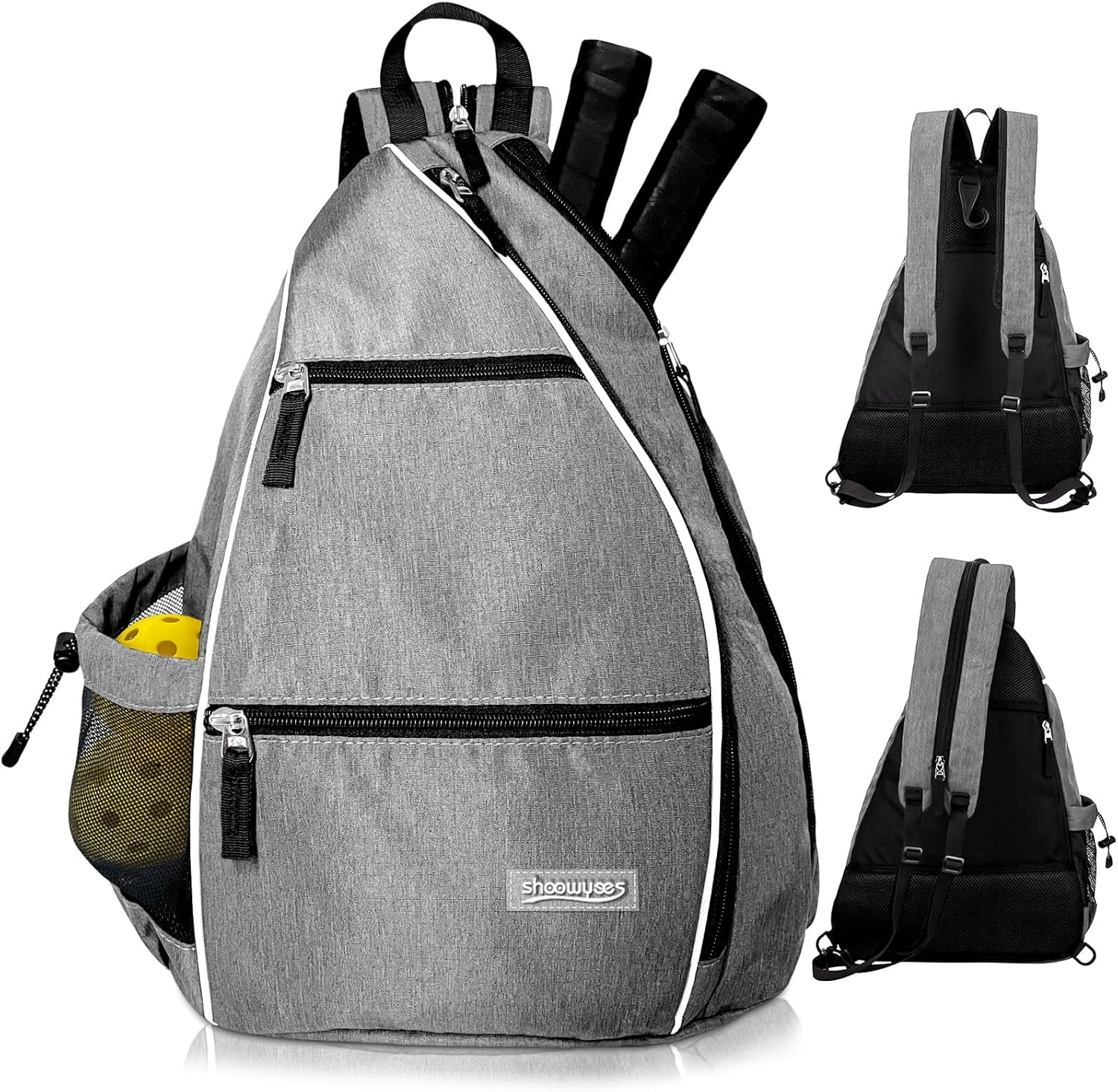 Pickleball Tennis Bag Backpack for Men Women - Sports Crossbody Franklin Pickle Ball Tennis Travel Sling Bag