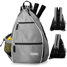 Pickleball Tennis Bag Backpack for Men Women - Sports Crossbody Franklin Pickle Ball Tennis Travel Sling Bag