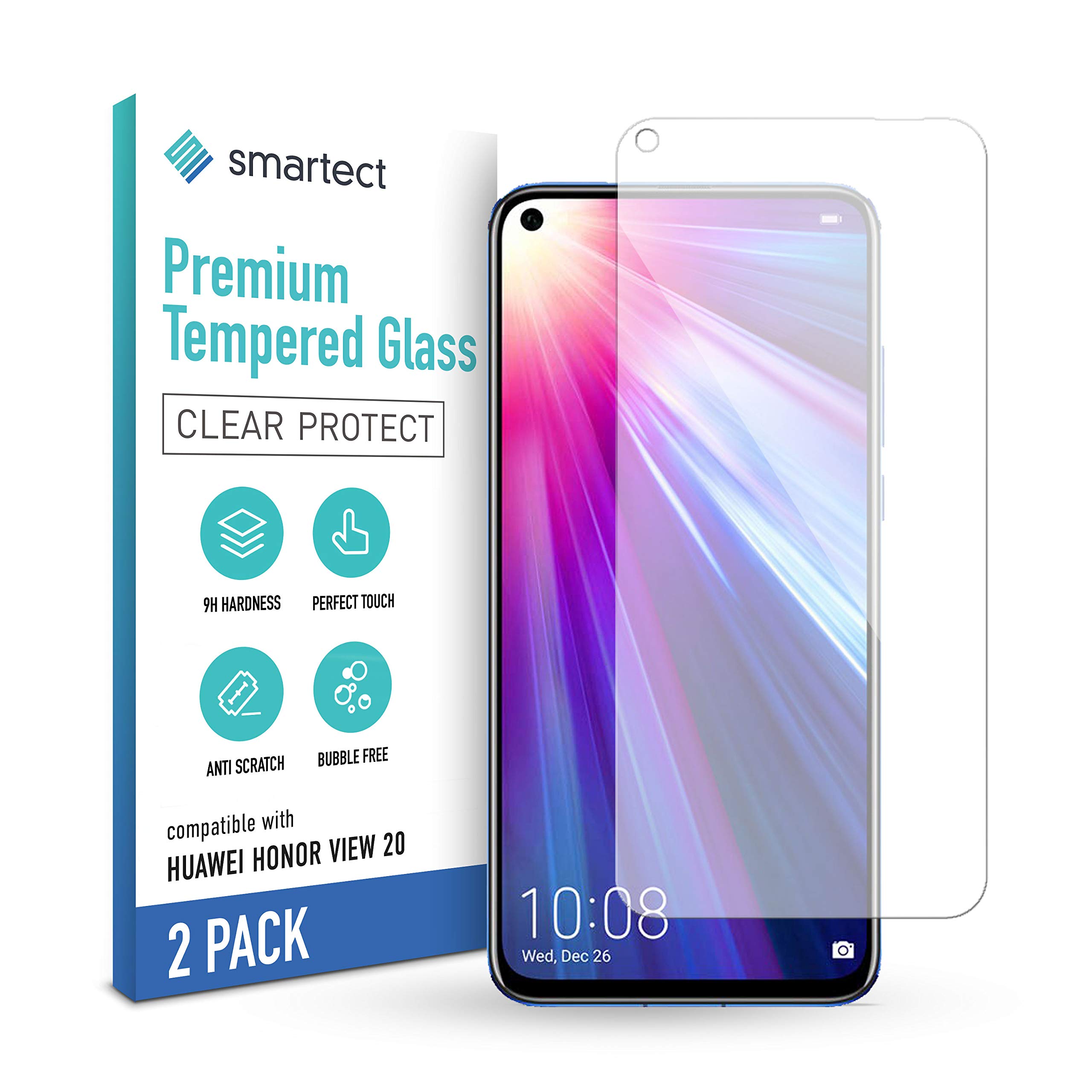 Smartect Glass Screen Protector For Honor View 20 Pack - Main Image