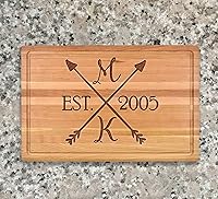 Vista 8 de Tabla de cortar grabada personalizada Mr Ms Tabla de cortar rectangular personalizada madera grabada
