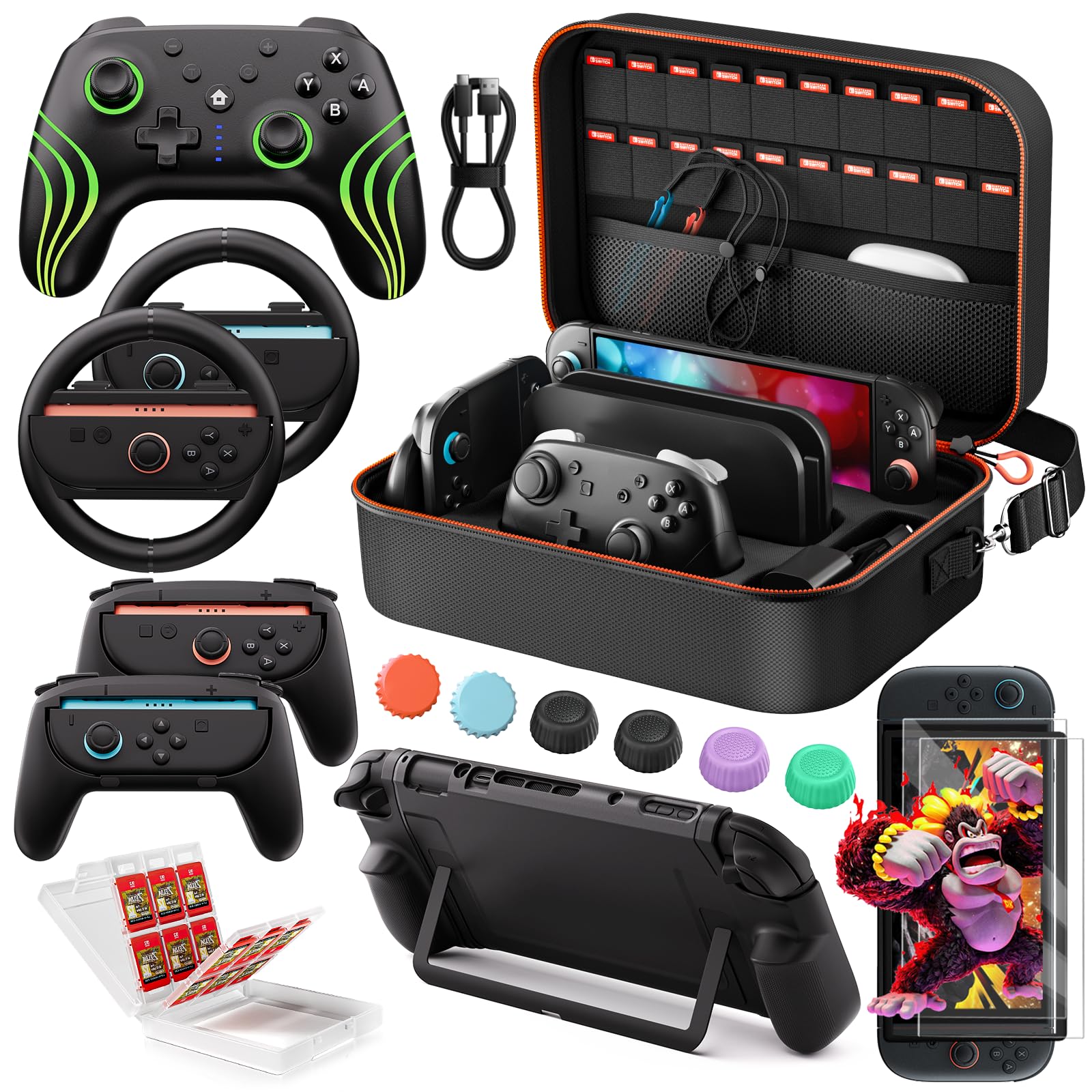 Amazon.com: COOWPS Switch 2 Pro Controller Accessories Bundle 17