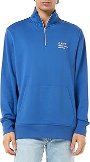 Script Graphic Half Zip Sweat Sudadera para Hombre