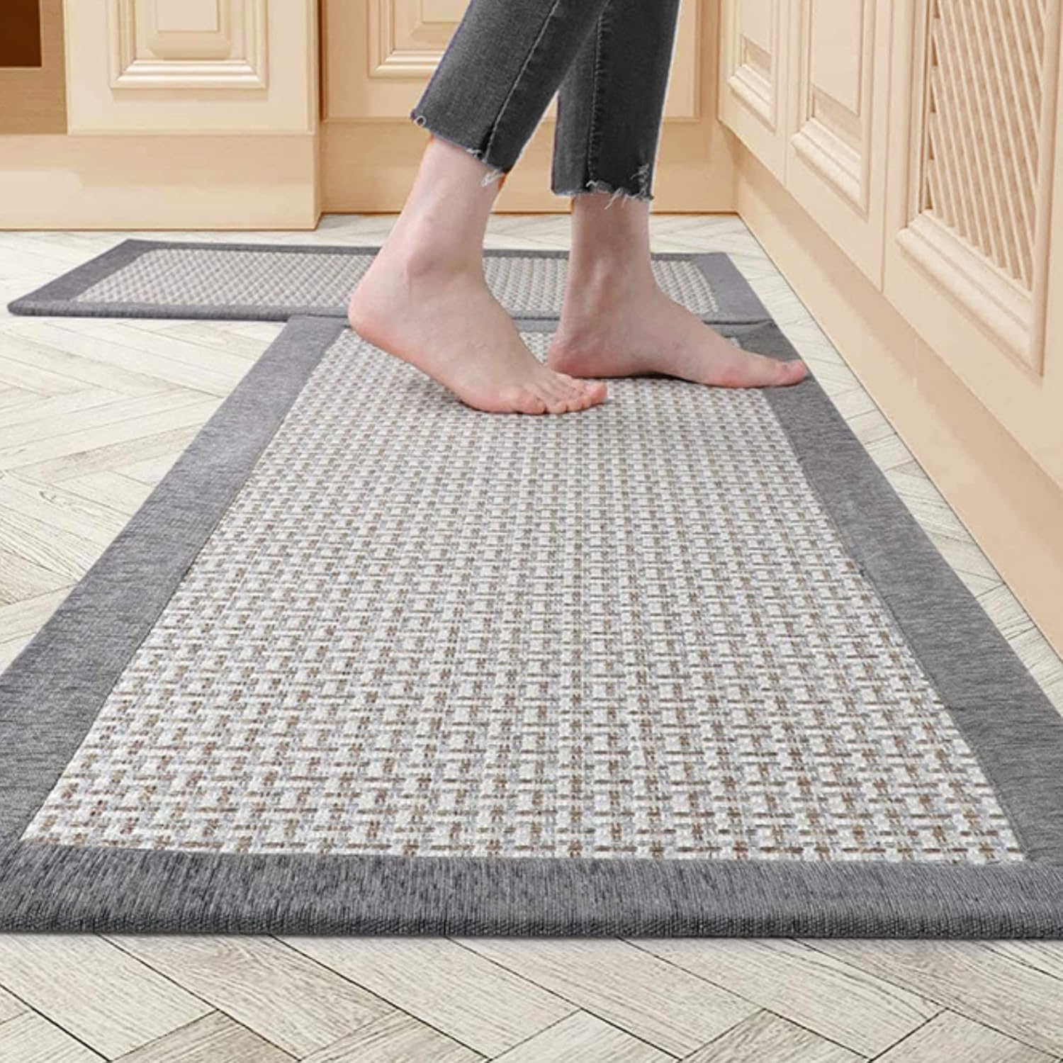 Kitchen Rugs & Mats Non Slip Kitchen Mat Washable Kitchen Floor Mat Anti Slip Absorbent Standing
