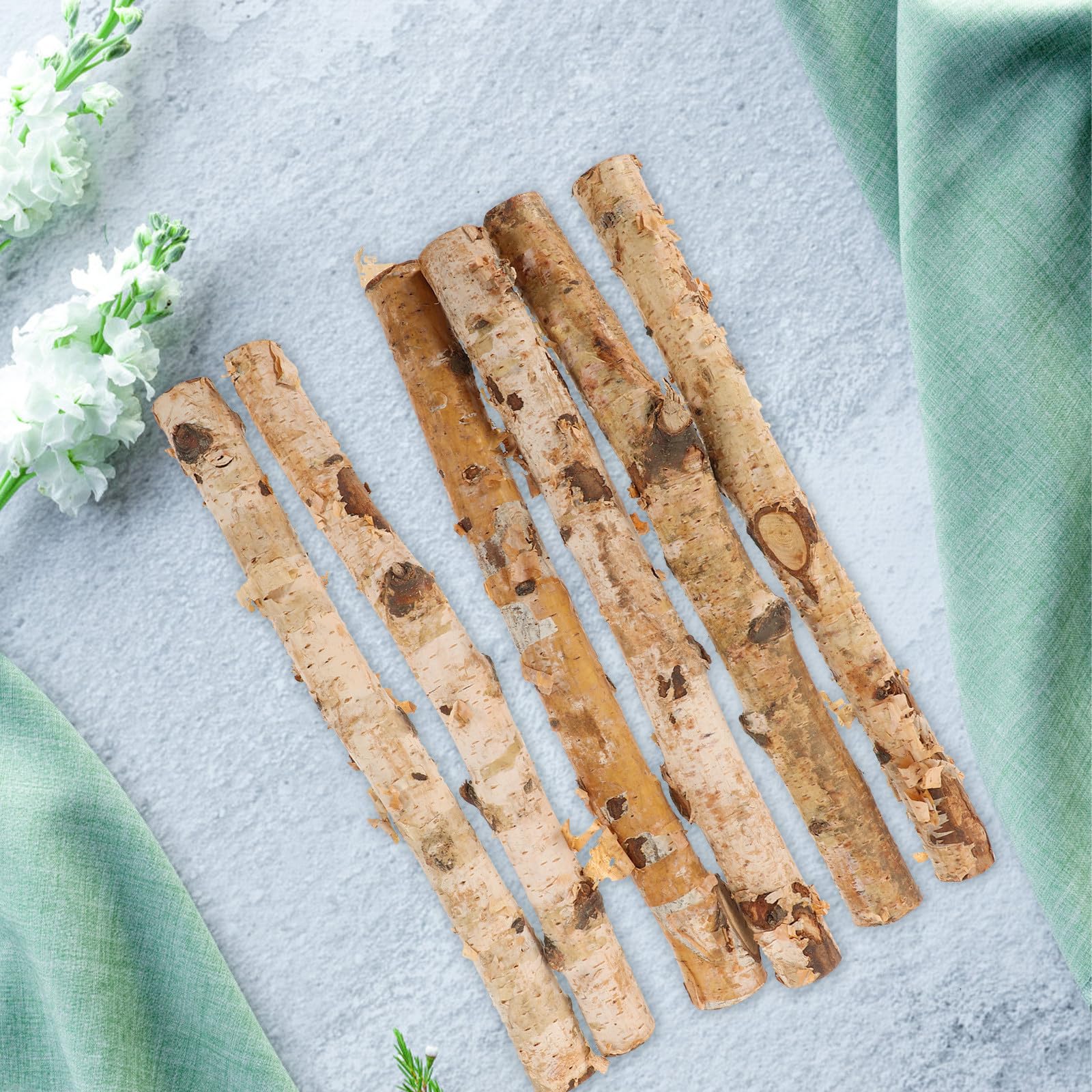 Holzbastelstab, Lange Schlanke Zweige, 6 Stück