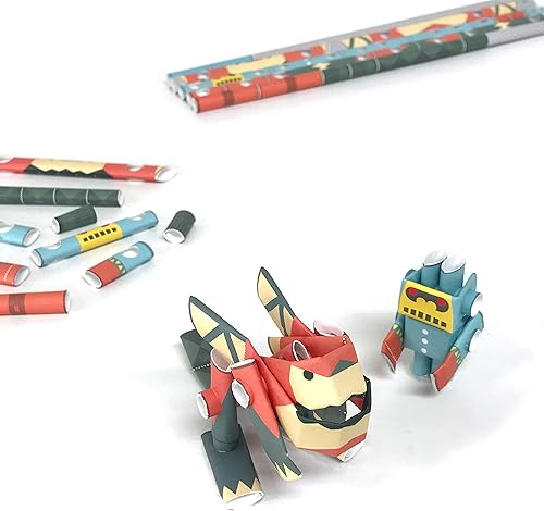 Miniatura 5 de PIPEROID Lift & Pinch Robot Beetles, juego de robot japonés de papel 3D para niños y kit de origami para adultos