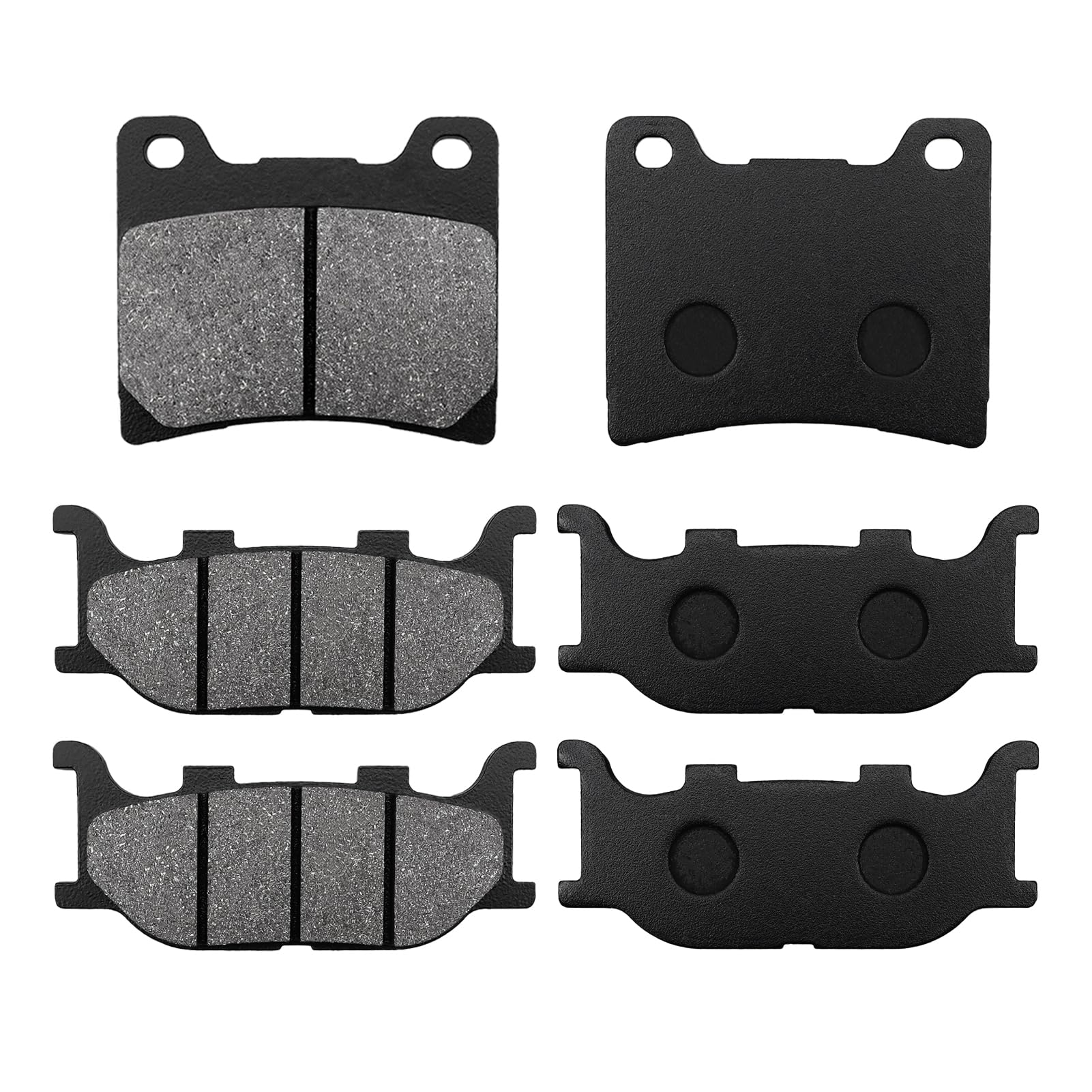 MooLang Front and Rear Brake Pads for Yamaha Vstar 1100 XVS1100 Custom Midnight/Classic/Silverado 1999-2009, Dragstar 1100 XVS1100, Virago 1100 XV1100