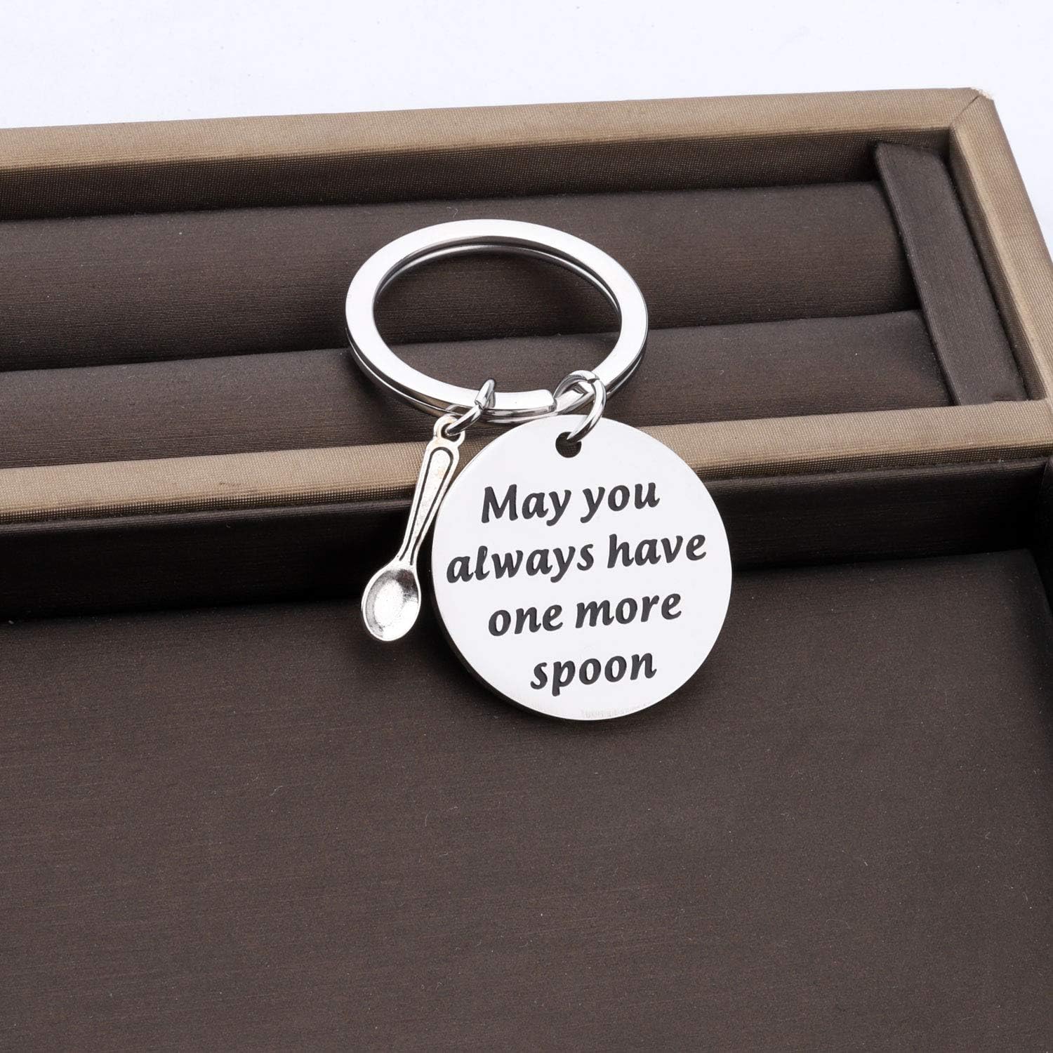 Spoon Theory Gift Fibromyalgia Gift May You Always Have One More Spoon Keychain Chronic Illness Gift