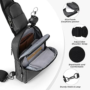 Anti-Diebstahl Umhängetasche - Wasserdicht Mit RFID-Schutz Für Reisen