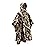 AUSCAMOTEK Woodland Camo Rain Poncho Hooded Waterproof Camouflauge Raincoat for Hunting Hiking Camping Fishing Forest Green Average Size