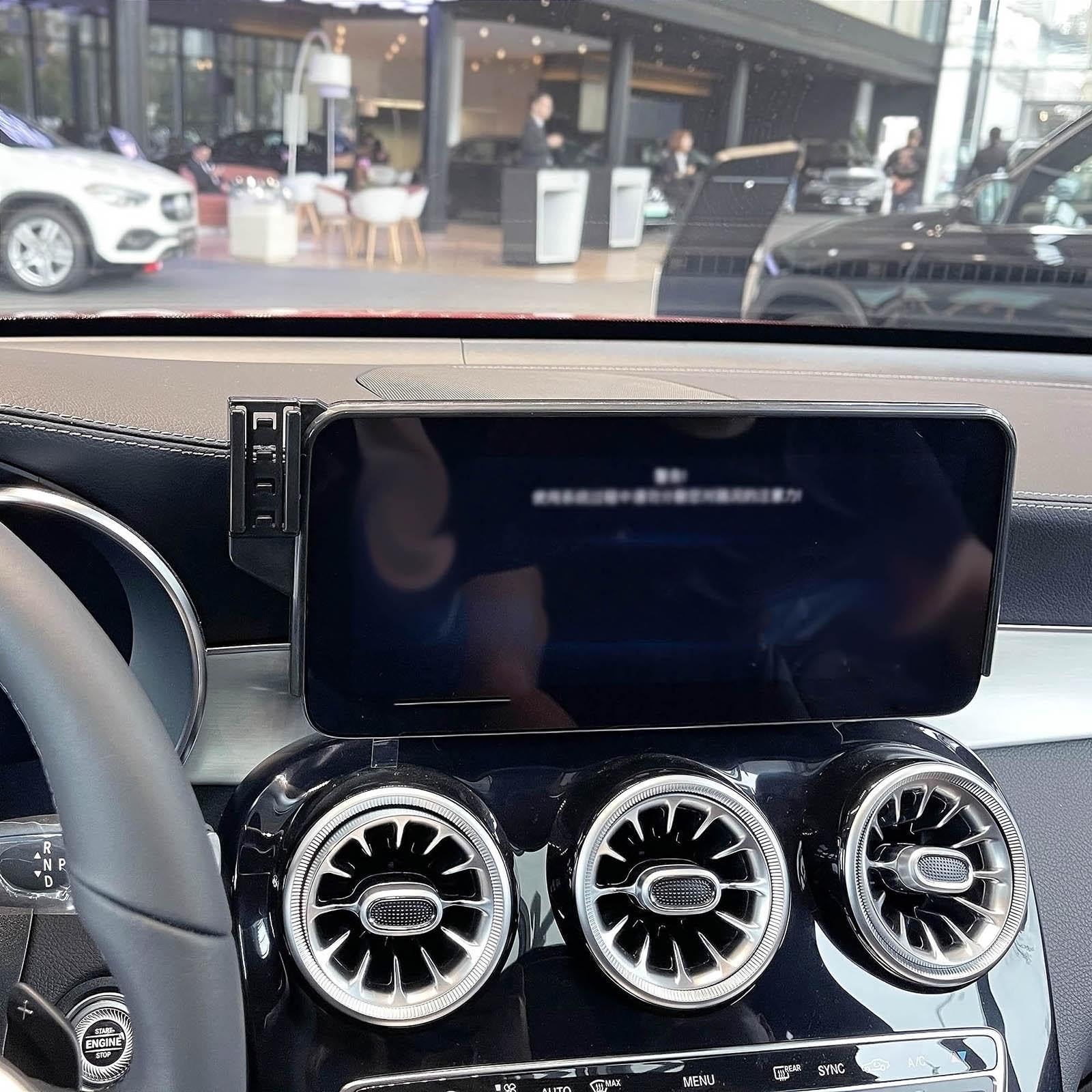 Porta Cellulare Auto per Mercedes-Benz Classe C W205 2019-2021, LHD 10,3 Pollici Supporto per Cellulare per Auto Supporto per Bocchetta dell'Aria