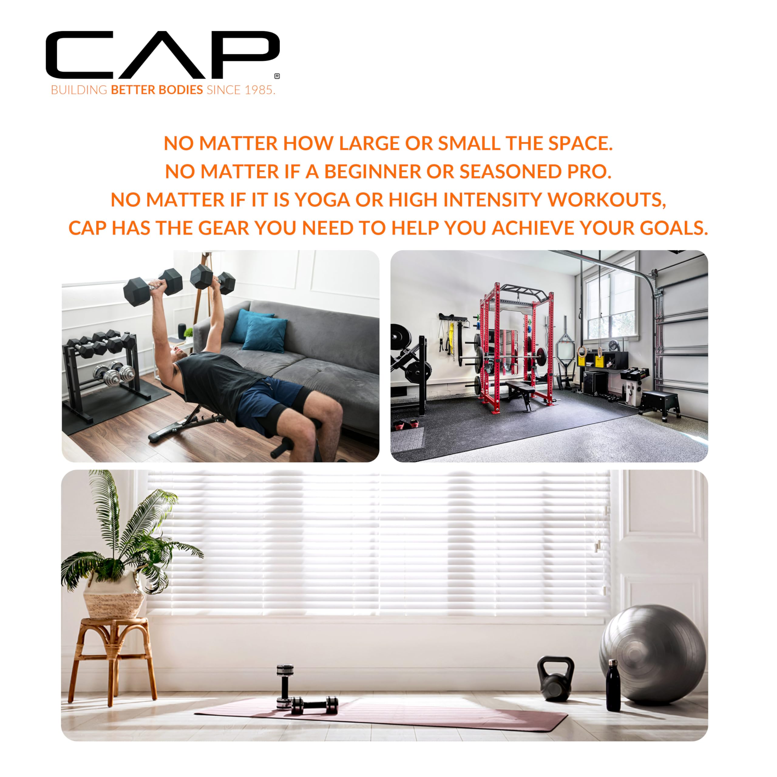 CAP Barbell Neoprene Dumbbell Weights Pairs & Sets | Multiple Colors