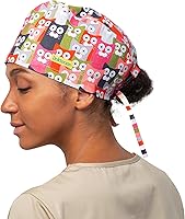 Vista 77 de Print Scrub Caps - Sombrero perfecto para enfermeras, médicos y EMTs..