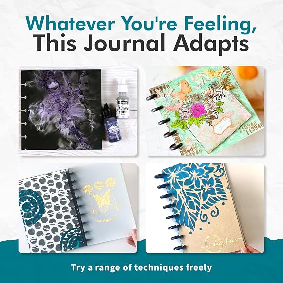 GRAFIX Disc-Bound Mixed Media Journal & Art Sketchbook - 6 x 9, 12 Sheets