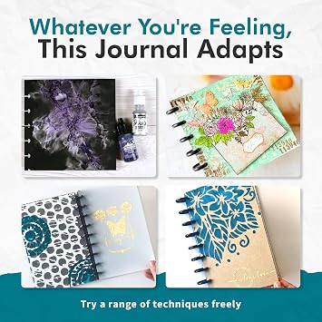 GRAFIX Disc-Bound Mixed Media Journal & Art Sketchbook - 6 x 9, 12 Sheets