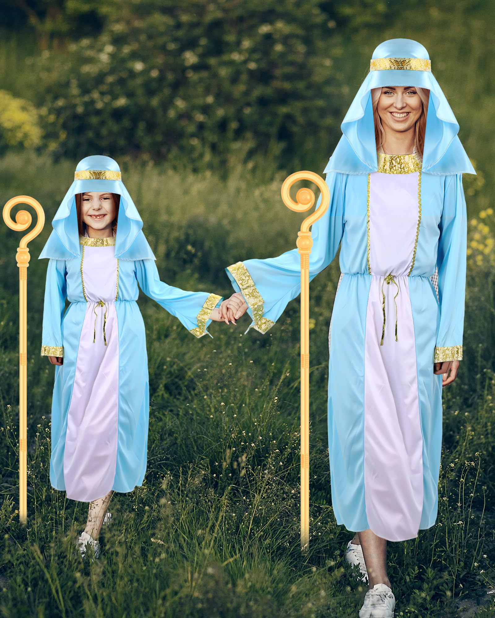 Vabean 3 Pcs Shepherd Costume for Adults Jesus Biblical Costume ...