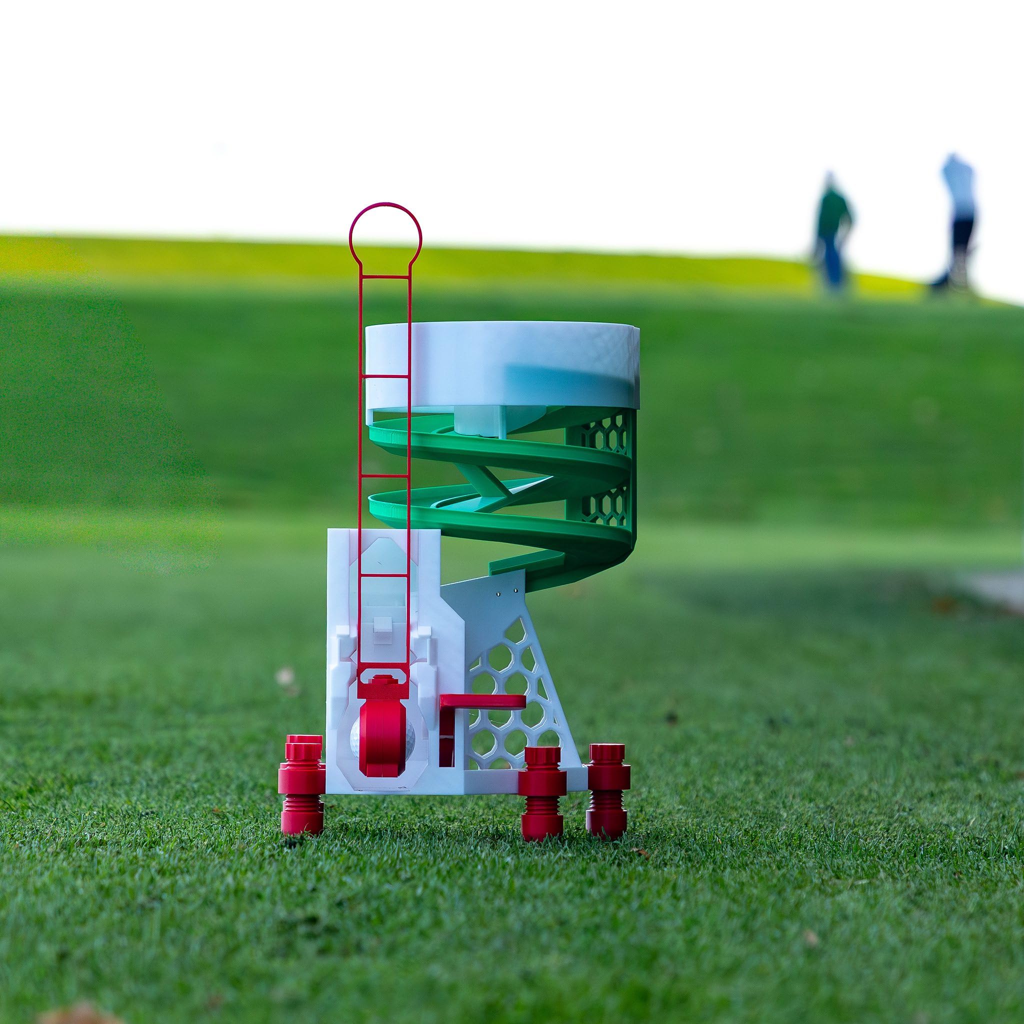 Golfball-Spender – Automatischer Golfball-Aufleger für das Golftraining | Mechanisch, stromlos, robust