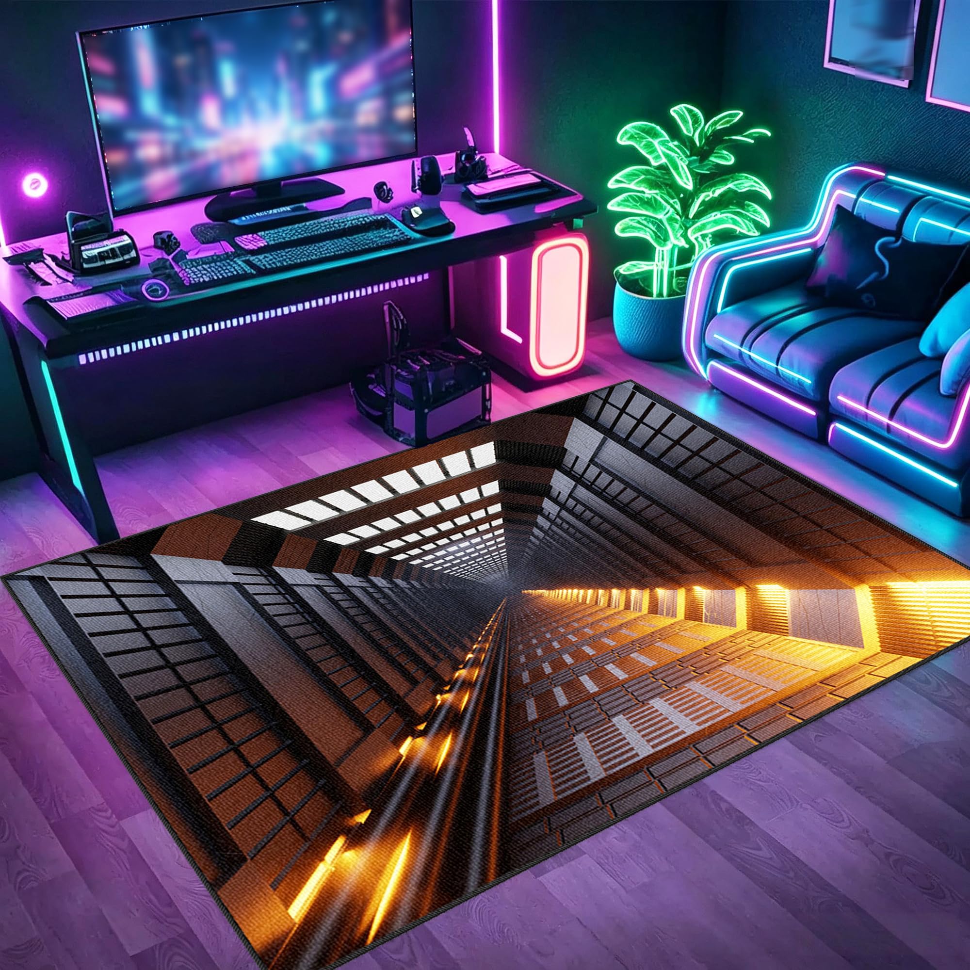 Tapis sol gaming pour garçon résistant aux glissements 70x80cm